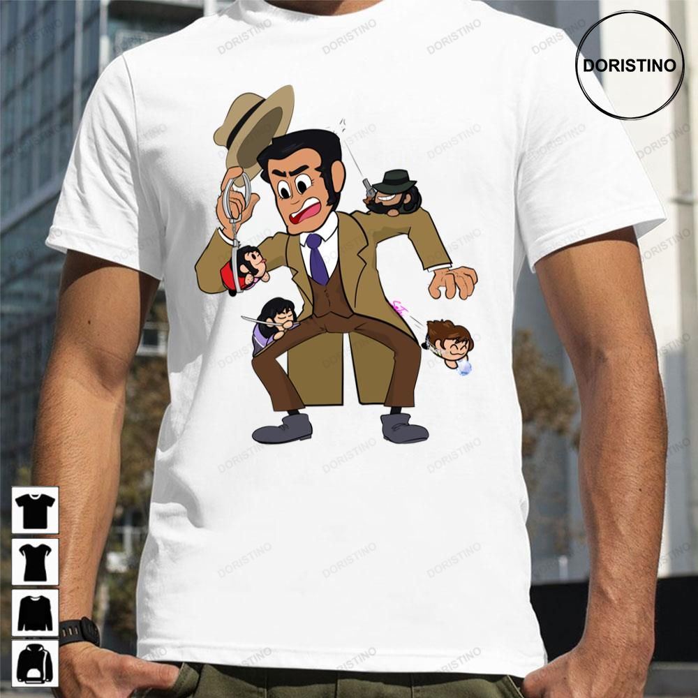 Small And Big Daisuke Jigen Lupin Iii Awesome Shirts